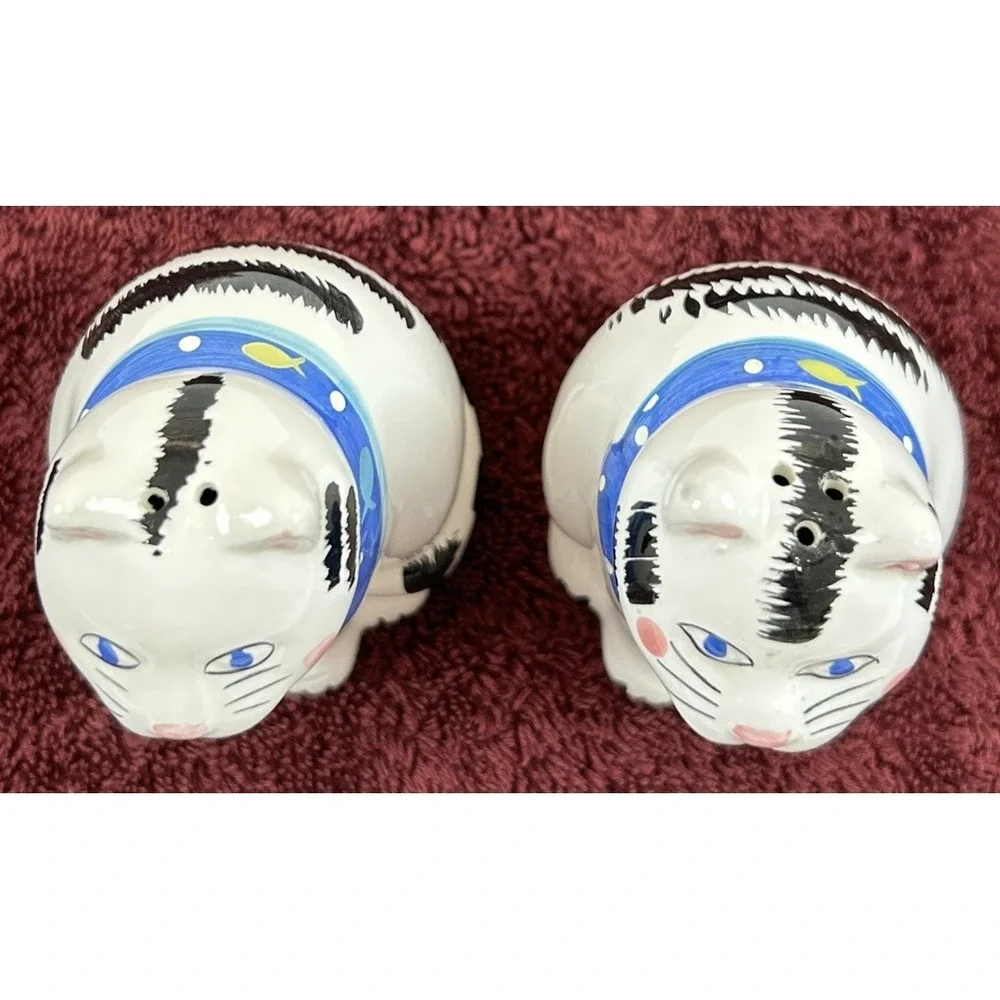 Coco Dowley Kitty Cat Novelty Salt & Pepper Shakers Certified International EUC